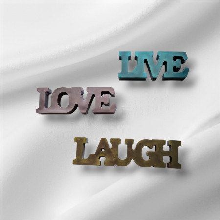 Aufstelller - Set - Lebe, Liebe, Lache